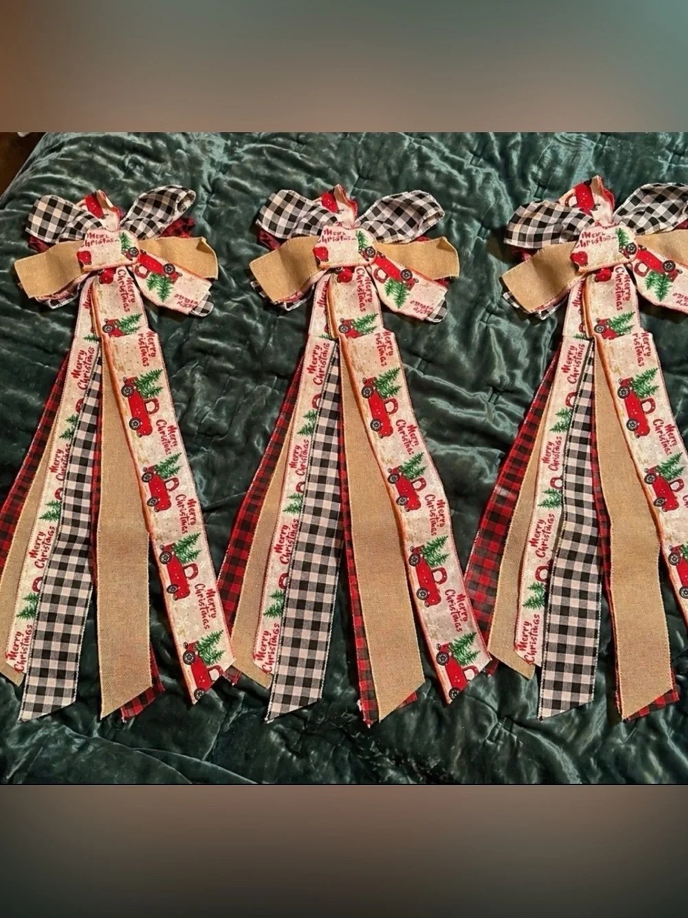 Qty.3 Christmas Ribbons Decor